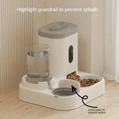 Bol distributeur automatique pour chiens et chats avec fontaine à eau, grande capacité, conteneur de stockage de nourriture pour animaux, accessoires pour chiots