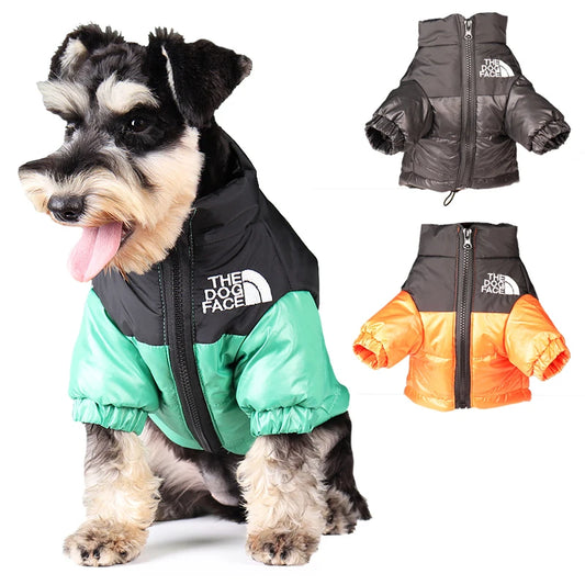 Vêtements d'hiver pour grands chiens de compagnie Veste chaude et coupe-vent pour chiot Bouledogue français Manteau réfléchissant pour petit et moyen chien Tenues pour chien Chihuahua