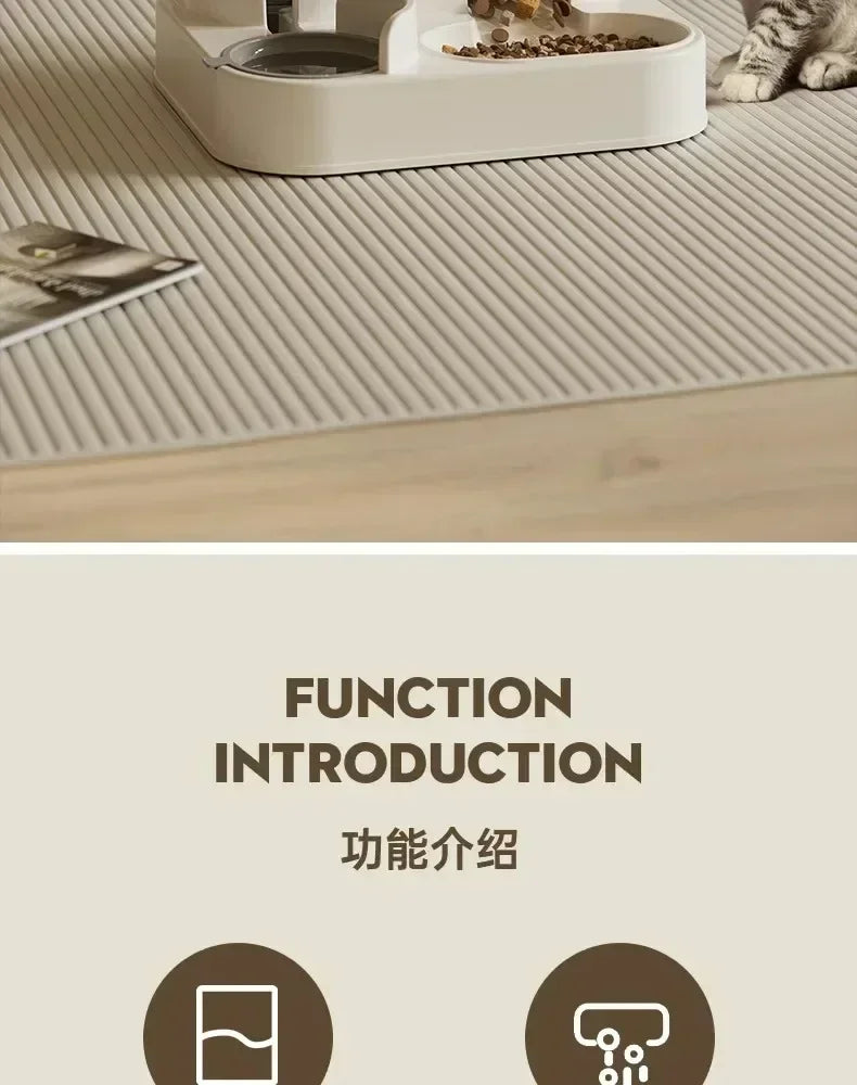 Bol distributeur automatique pour chiens et chats avec fontaine à eau, grande capacité, conteneur de stockage de nourriture pour animaux, accessoires pour chiots